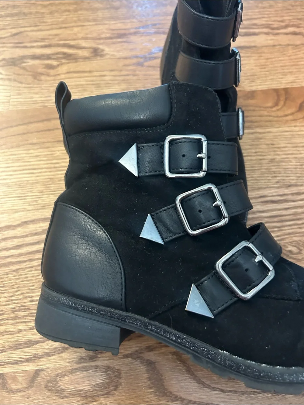 Justice black ankle